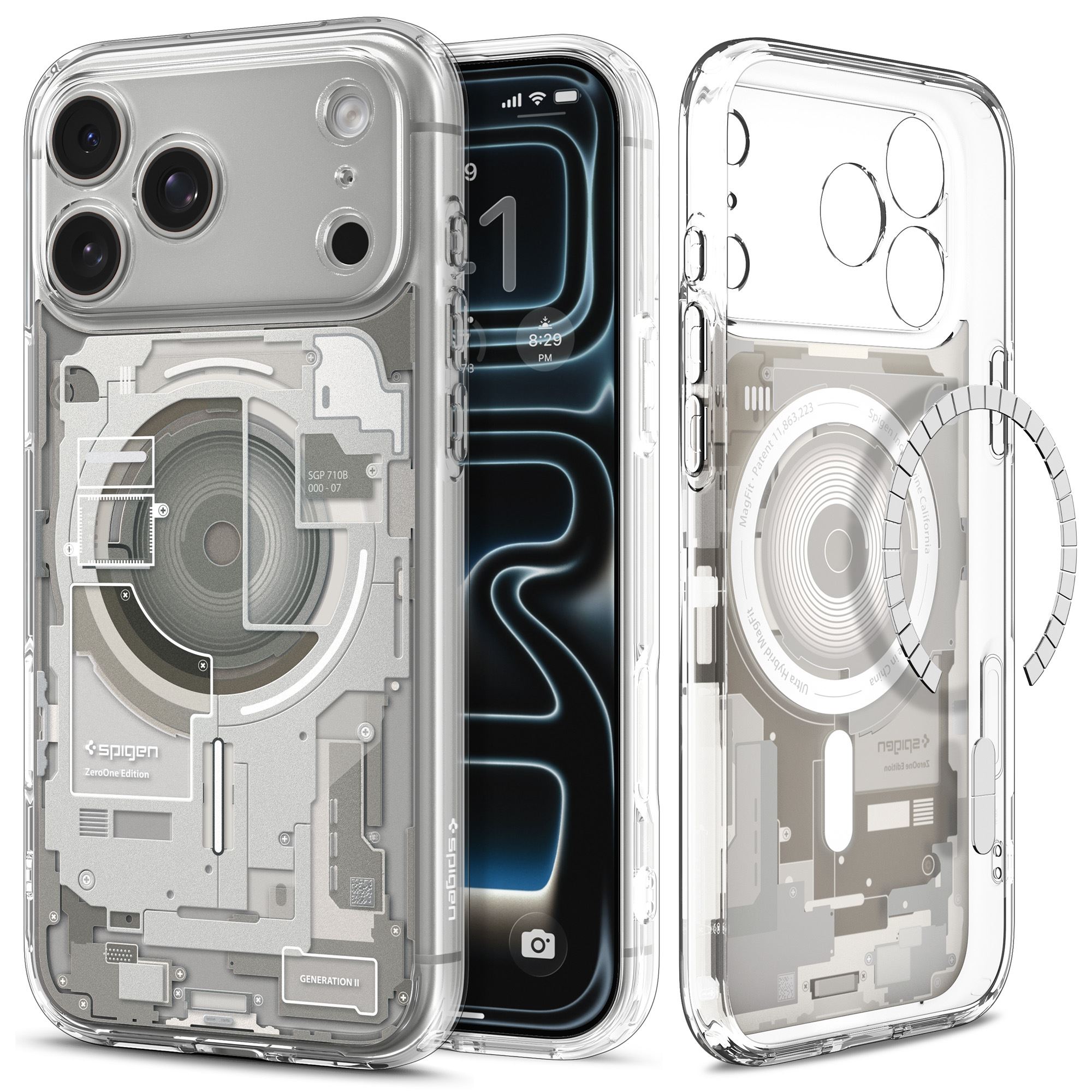 Spigen Ultra Hybrid MagSafe, zero one natural titanium - iPhone 18 Pro/17 Pro (3)