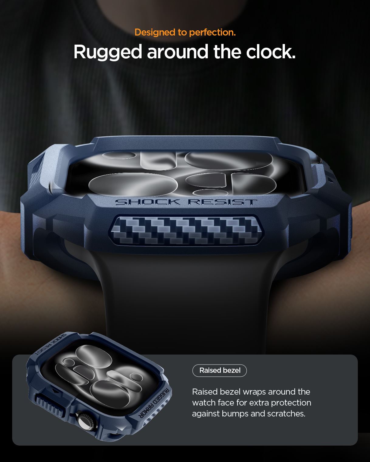 Spigen Rugged Armor 2, navy blue - Apple Watch 11 42mm (14)