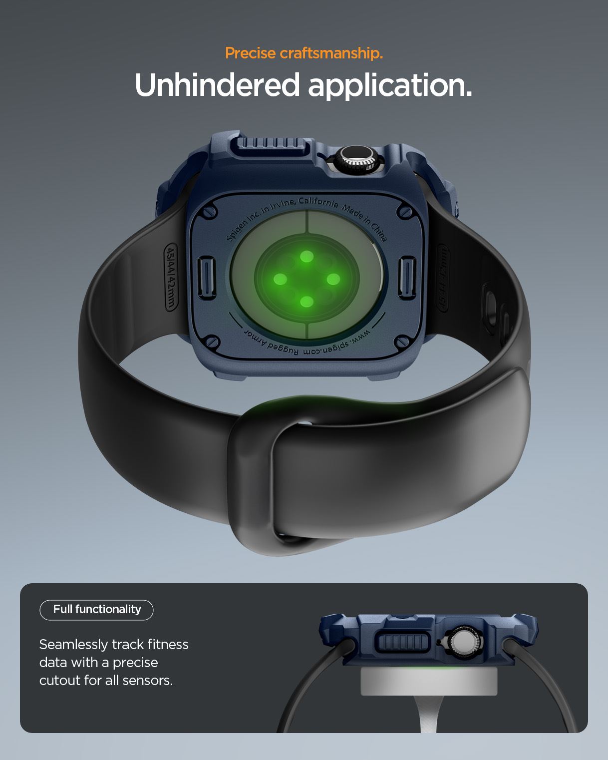 Spigen Rugged Armor 2, navy blue - Apple Watch 11 42mm (15)