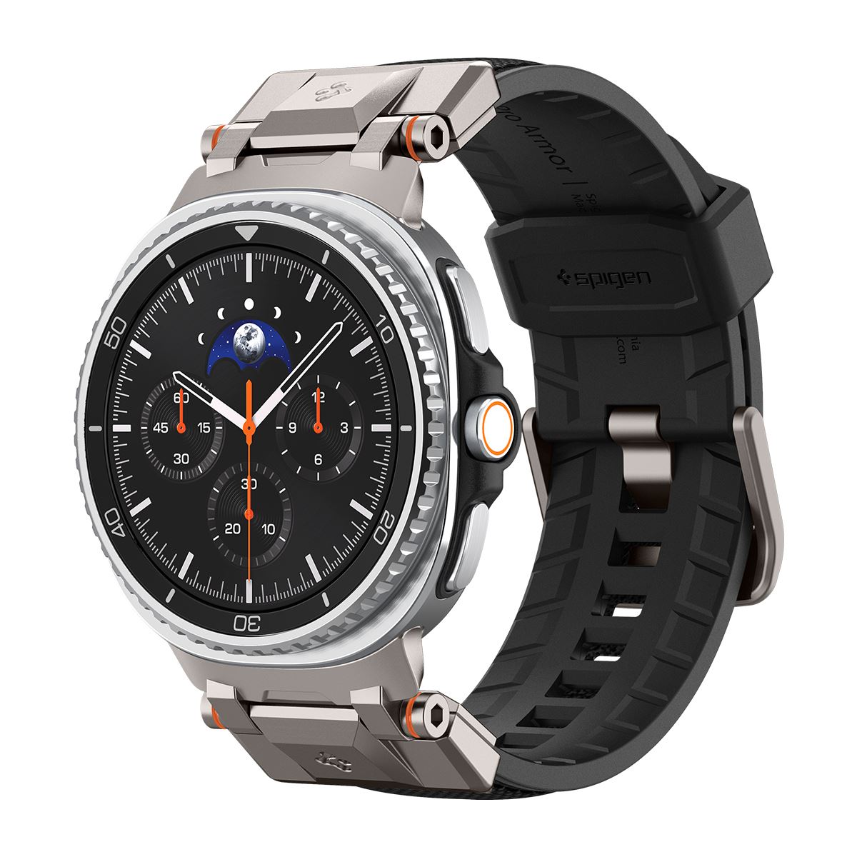 Spigen DuraPro Armor, black - Samsung Galaxy Watch 8 46mm/44mm/40mm (1)