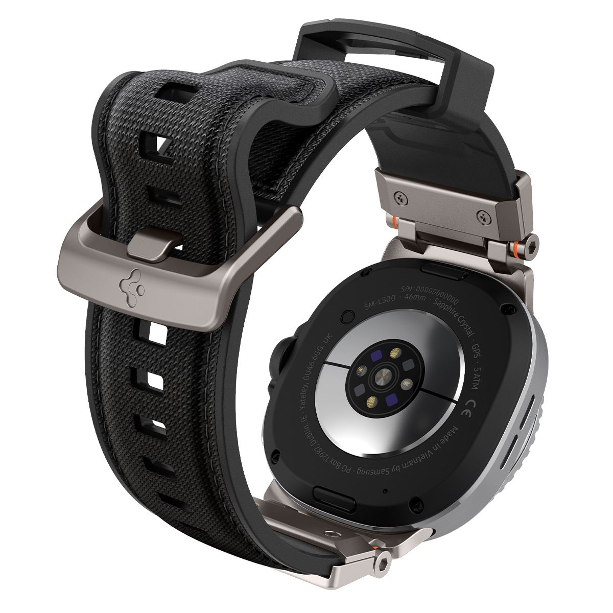 Spigen DuraPro Armor, black - Samsung Galaxy Watch 8 46mm/44mm/40mm (4)