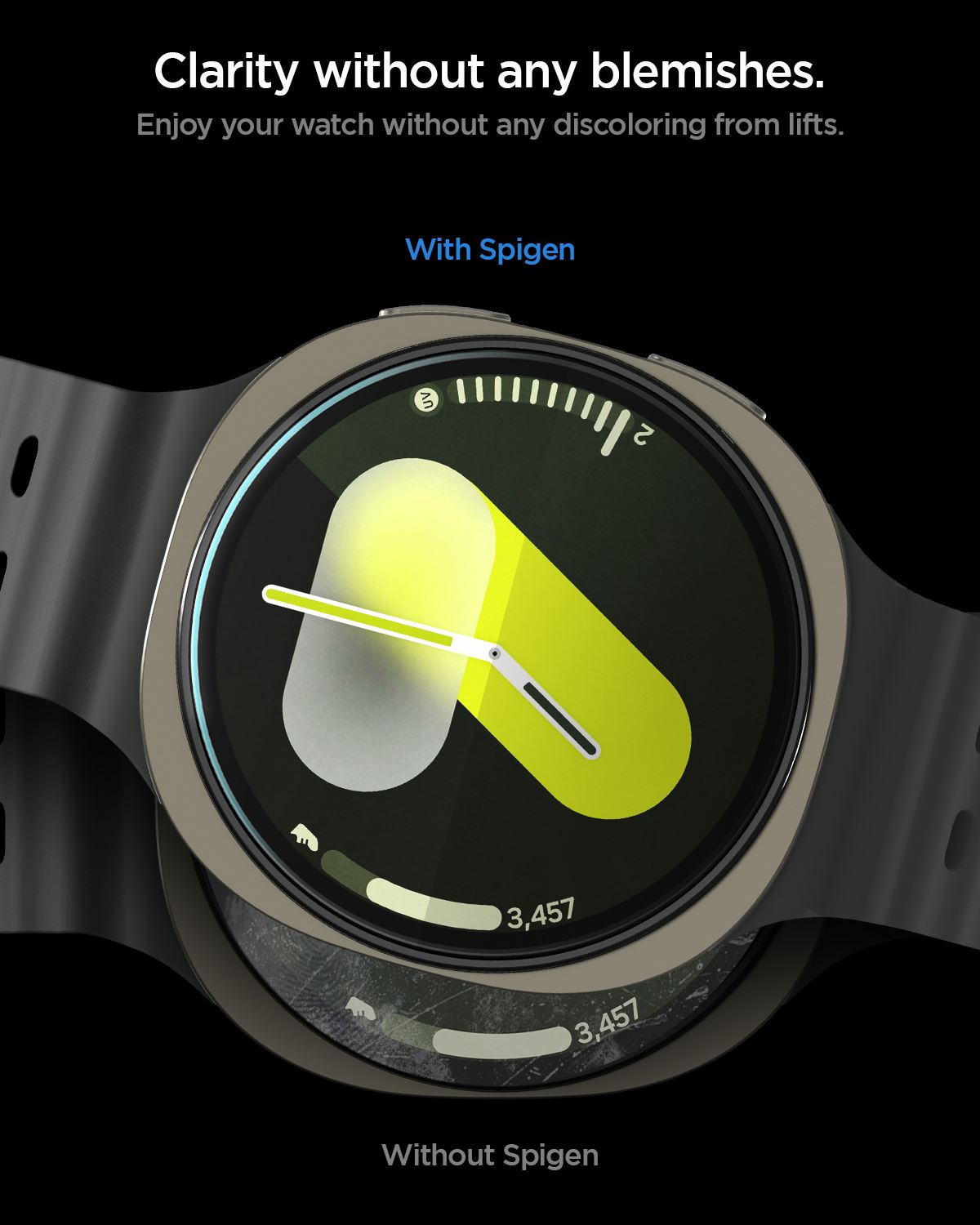 Spigen Glass tR EZ Fit 2 Pack - Samsung Galaxy Watch 8 (40mm) (9)