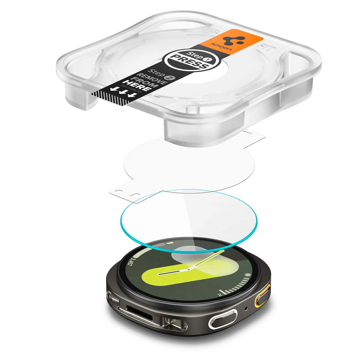 Spigen Glass tR EZ Fit 2 Pack - Samsung Galaxy Watch 8 (40mm)