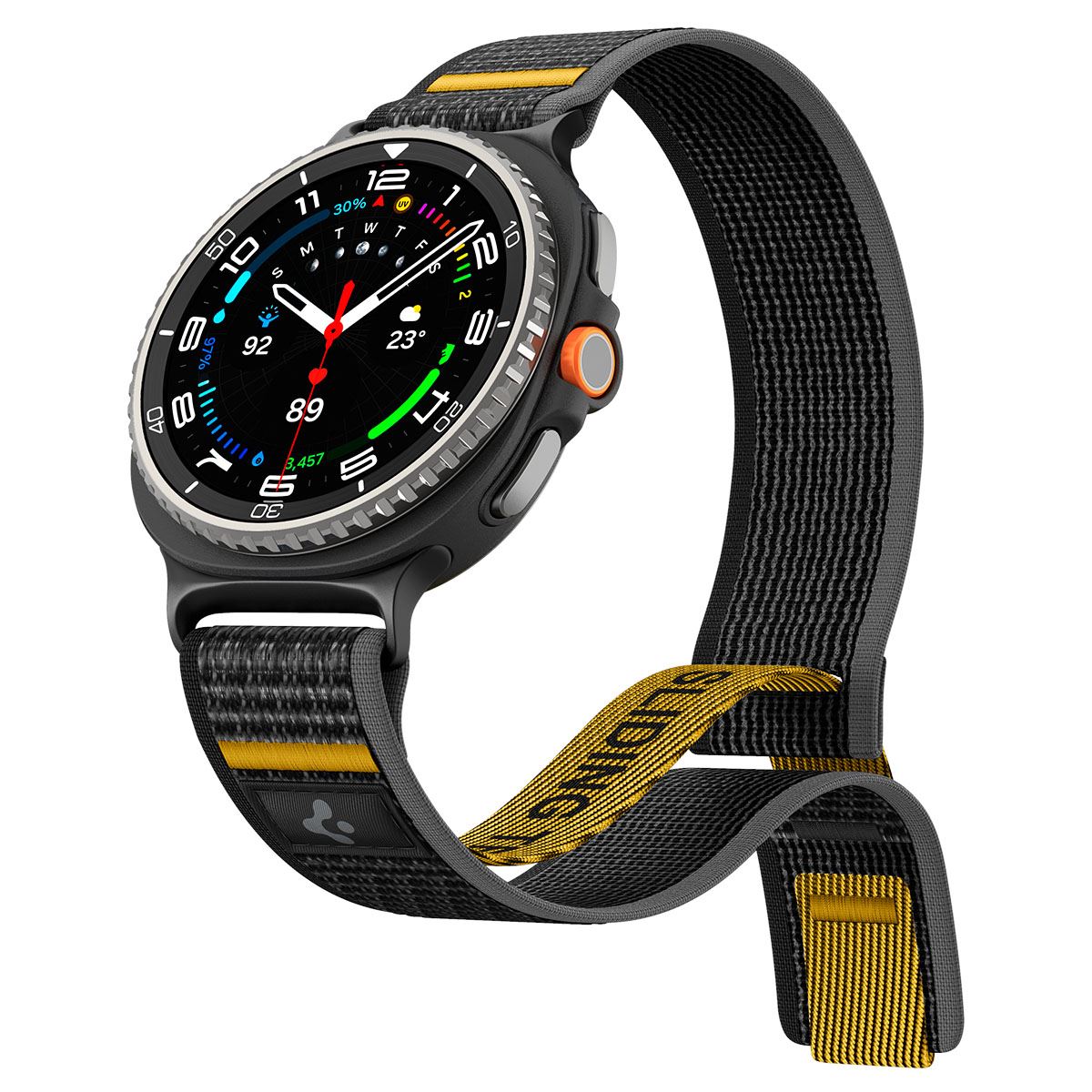 Spigen Athlex Air Active Band, black - Samsung Galaxy Watch 8 46mm/44mm/40mm (10)