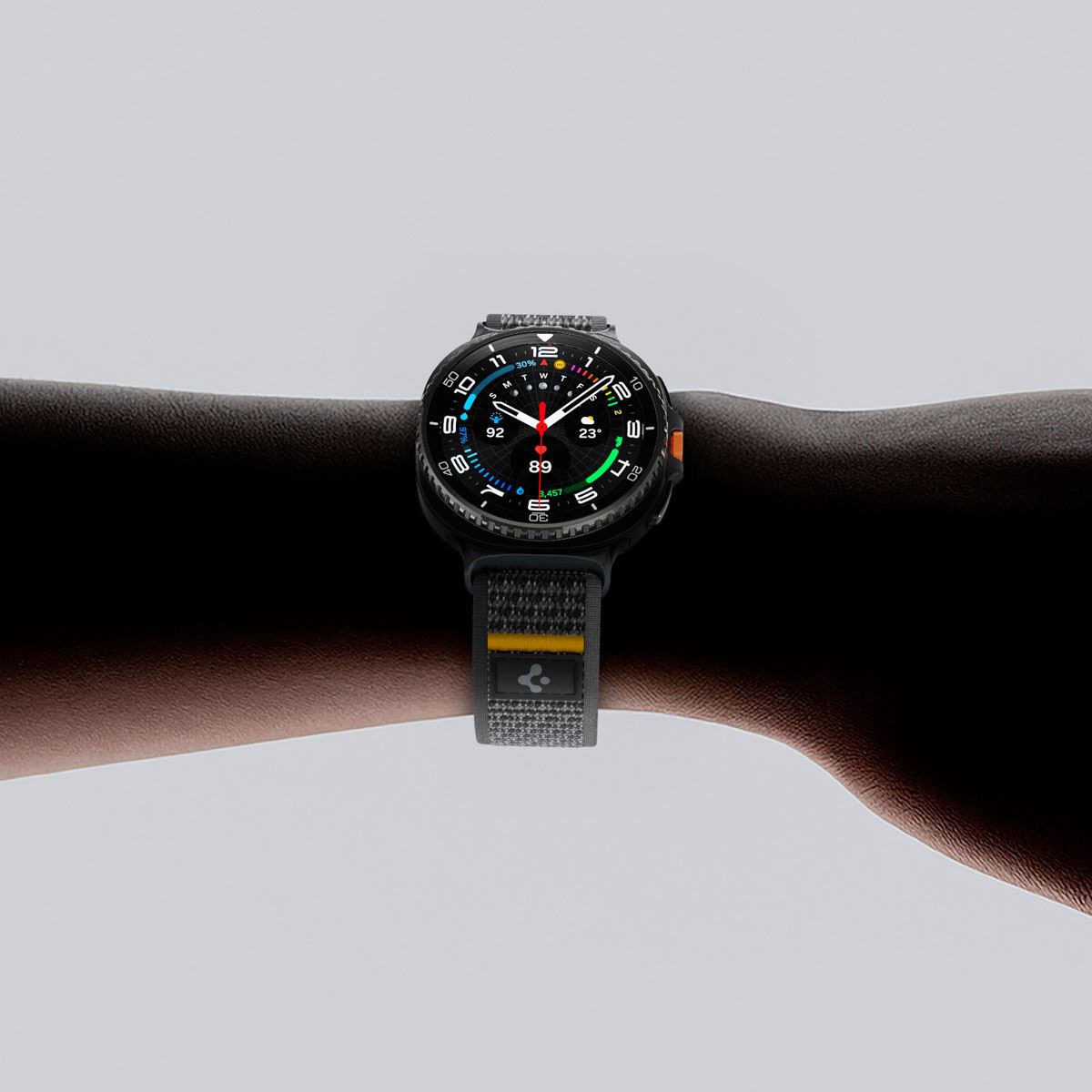 Spigen Athlex Air Active Band, black - Samsung Galaxy Watch 8 46mm/44mm/40mm (12)