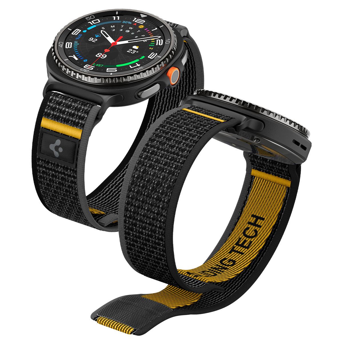 Spigen Athlex Air Active Band, black - Samsung Galaxy Watch 8 46mm/44mm/40mm (13)