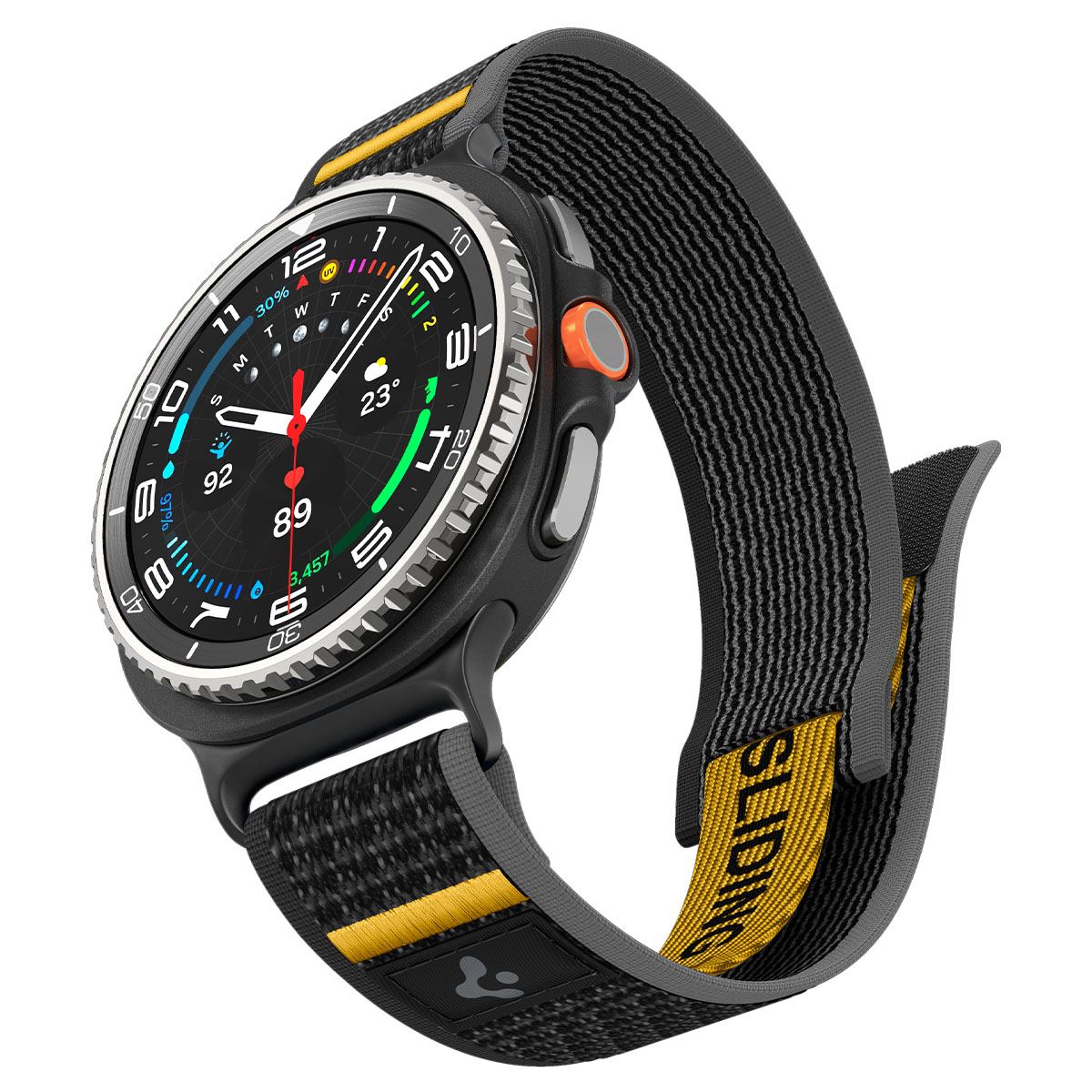 Spigen Athlex Air Active Band, black - Samsung Galaxy Watch 8 46mm/44mm/40mm