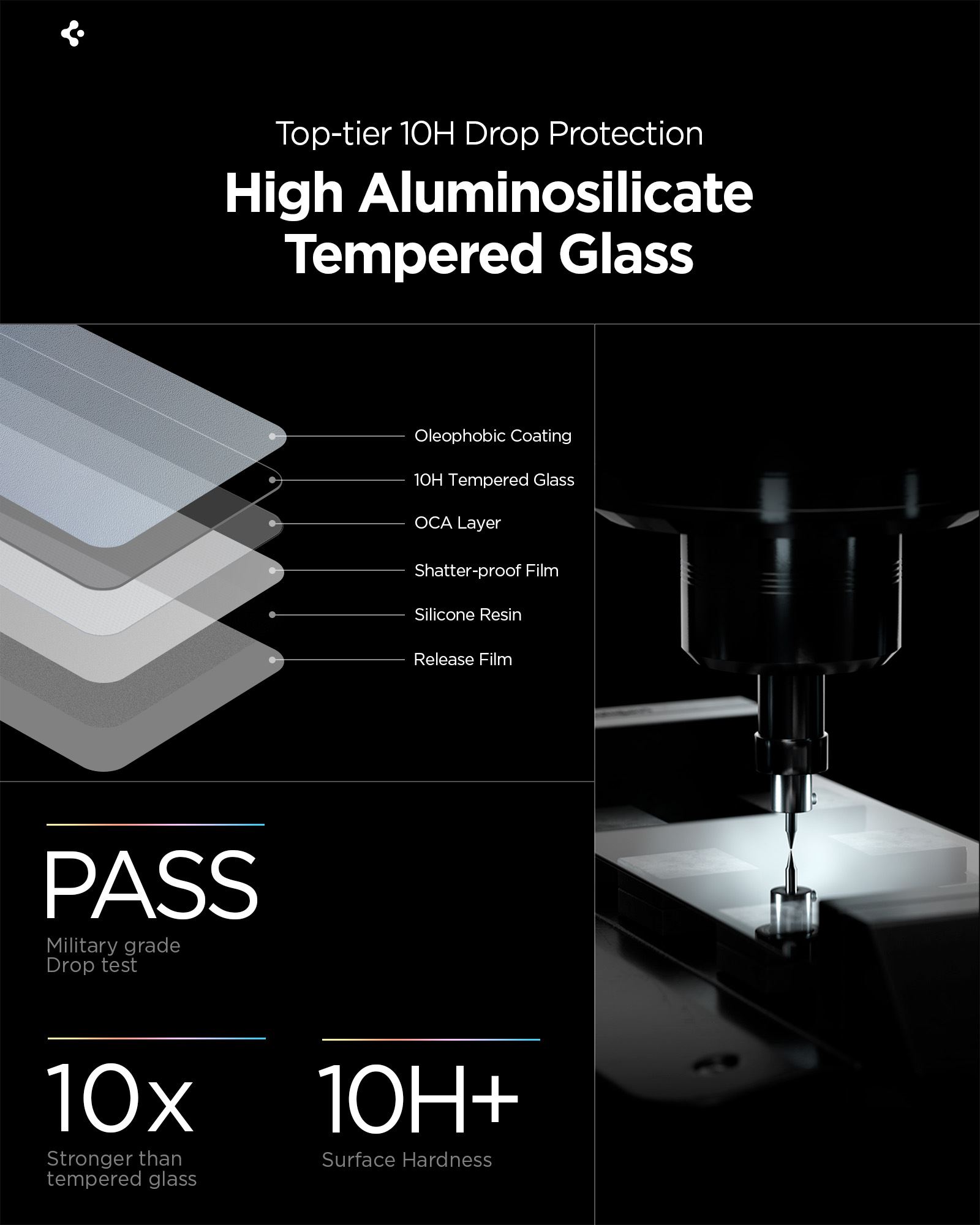 Spigen Glass tR EZ Fit Pro HD 2 Pack, transparency - Samsung Galaxy S26+ (14)