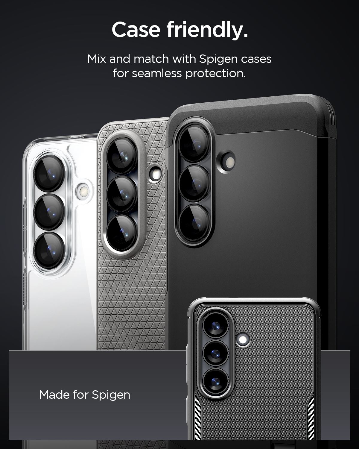 Spigen Glass tR EZ Fit Optik Pro HD 2 Pack, black - Samsung Galaxy S26+ (8)