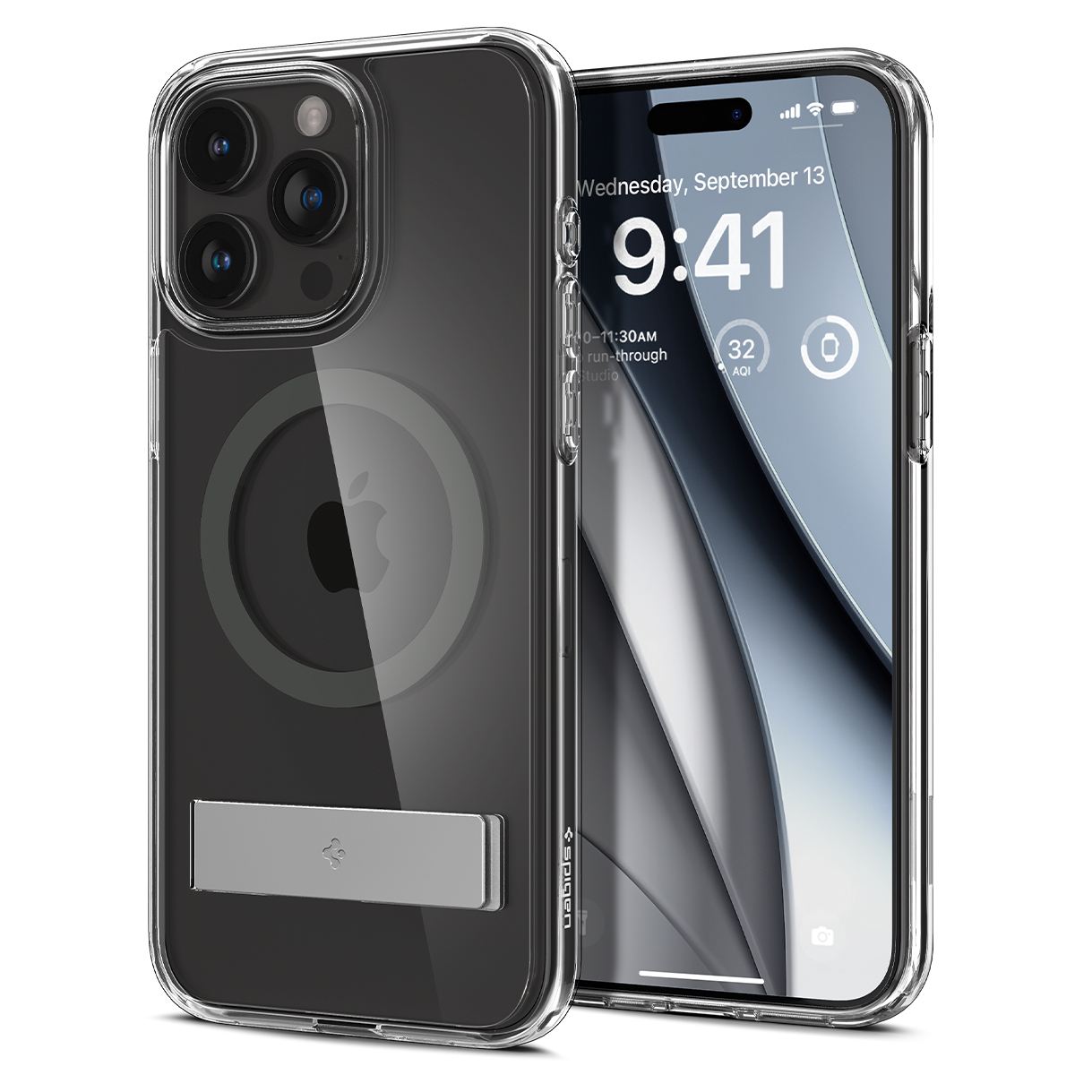 Spigen Ultra Hybrid S MagSafe, graphite - iPhone 15 Pro (1)