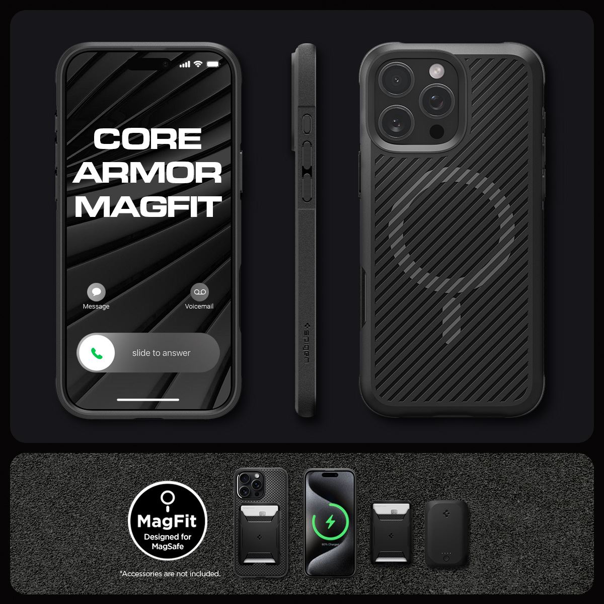 Spigen Core Armor MagSafe, matte black - iPhone 16 Pro (12)