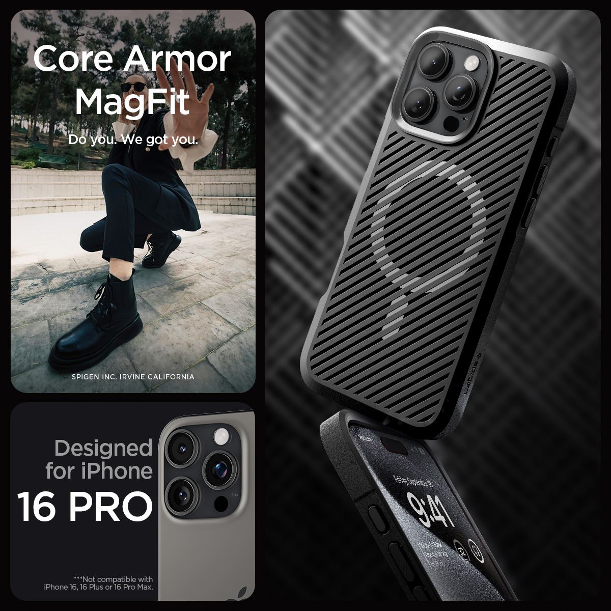 Spigen Core Armor MagSafe, matte black - iPhone 16 Pro (7)