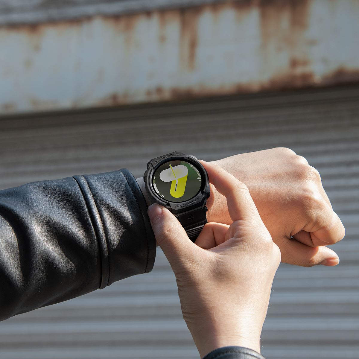 Spigen Rugged Armor Pro, matte black - Samsung Galaxy Watch 8 (40mm) (19)