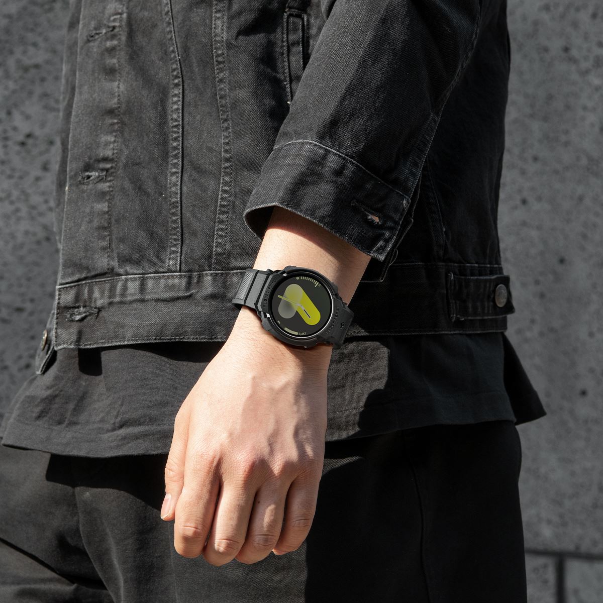 Spigen Rugged Armor Pro, matte black - Samsung Galaxy Watch 8 (40mm) (20)
