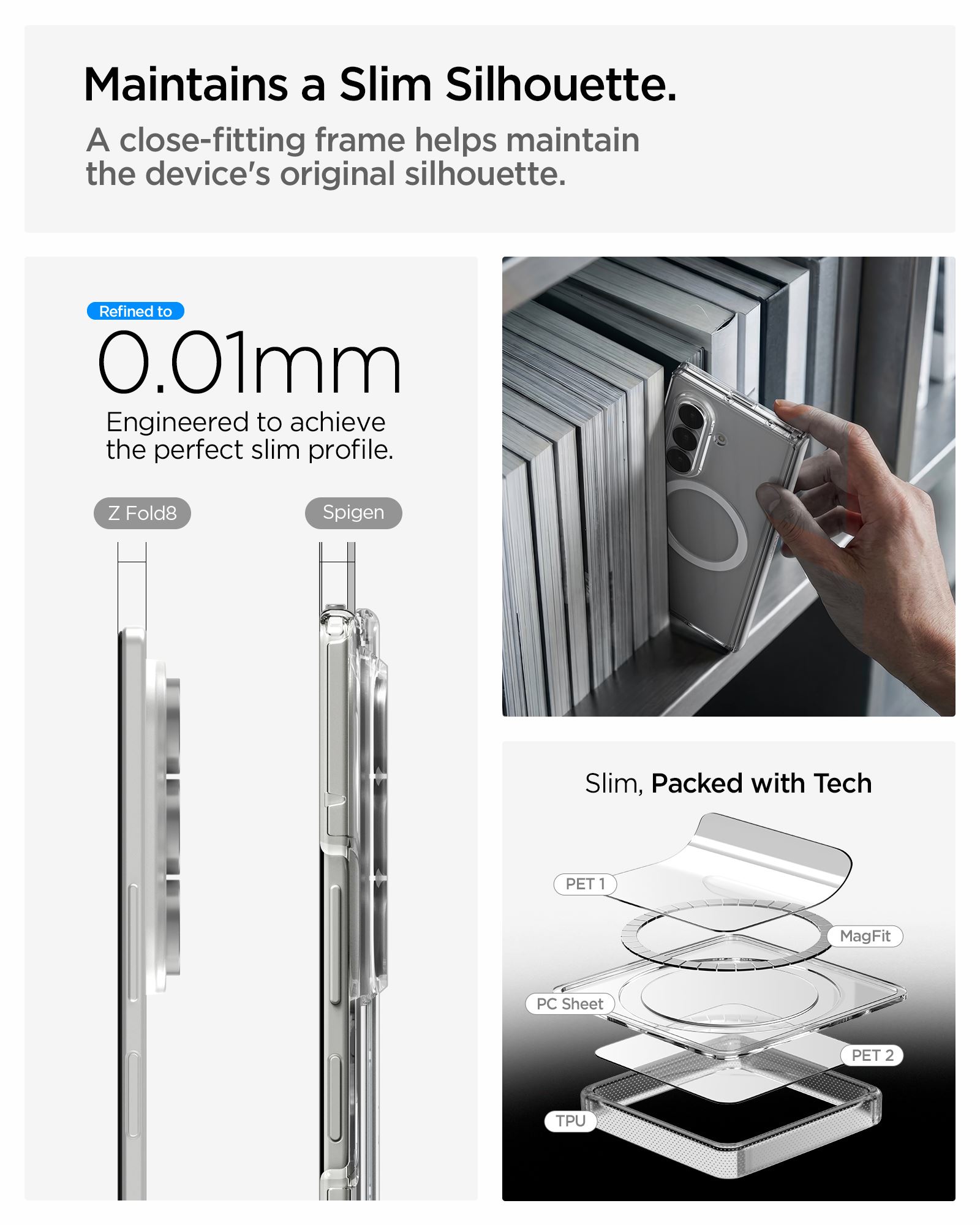 Spigen Ultra Hybrid Pro MagSafe, clear white - Samsung Galaxy Z Fold8 Ultra (17)