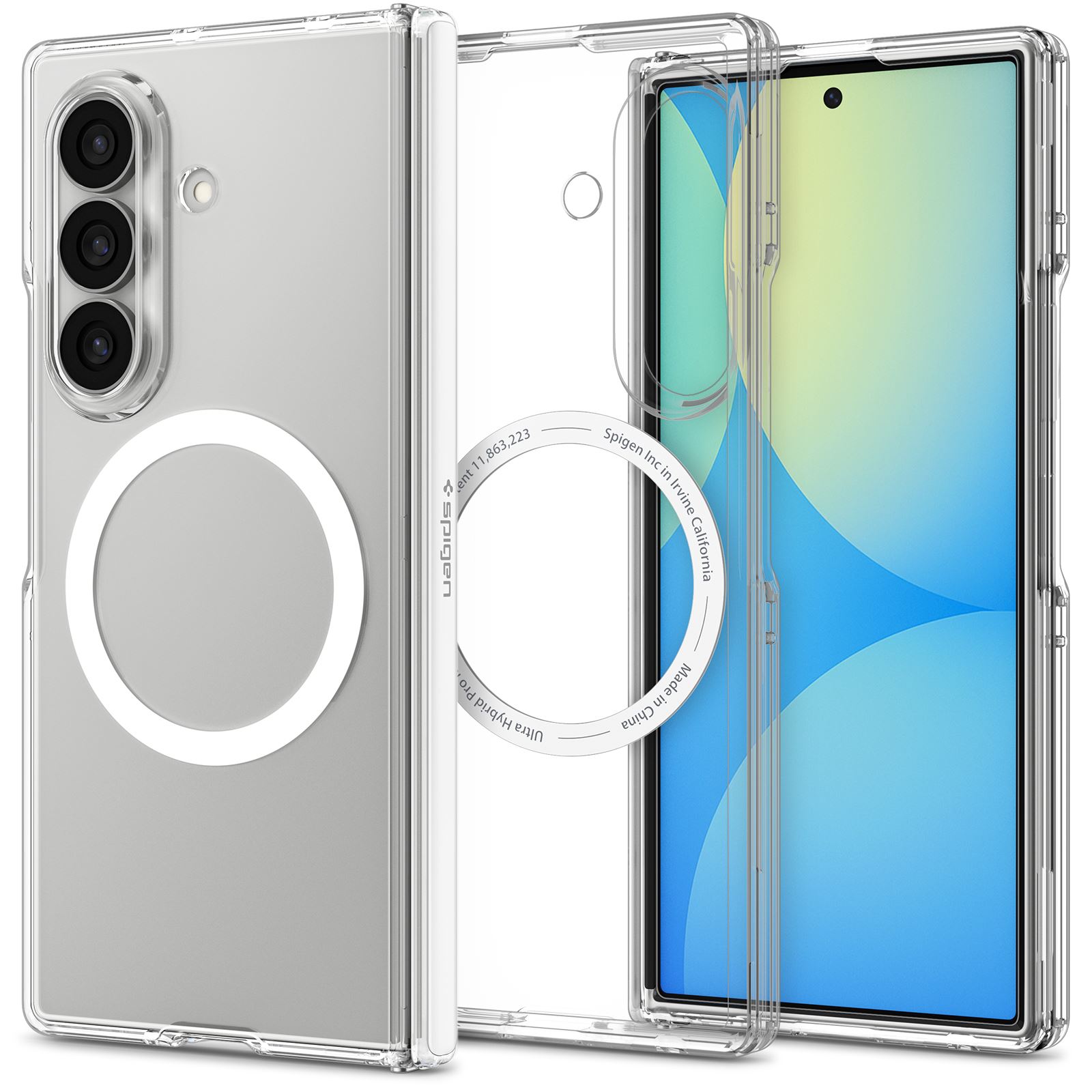 Spigen Ultra Hybrid Pro MagSafe, clear white - Samsung Galaxy Z Fold8 Ultra (2)