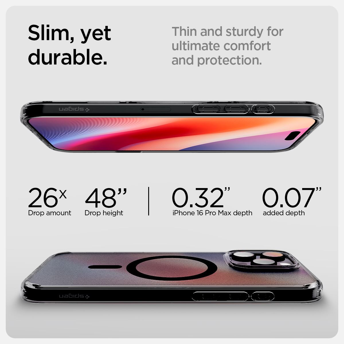 Spigen Ultra Hybrid T MagSafe, frost black - iPhone 16 Pro Max (14)