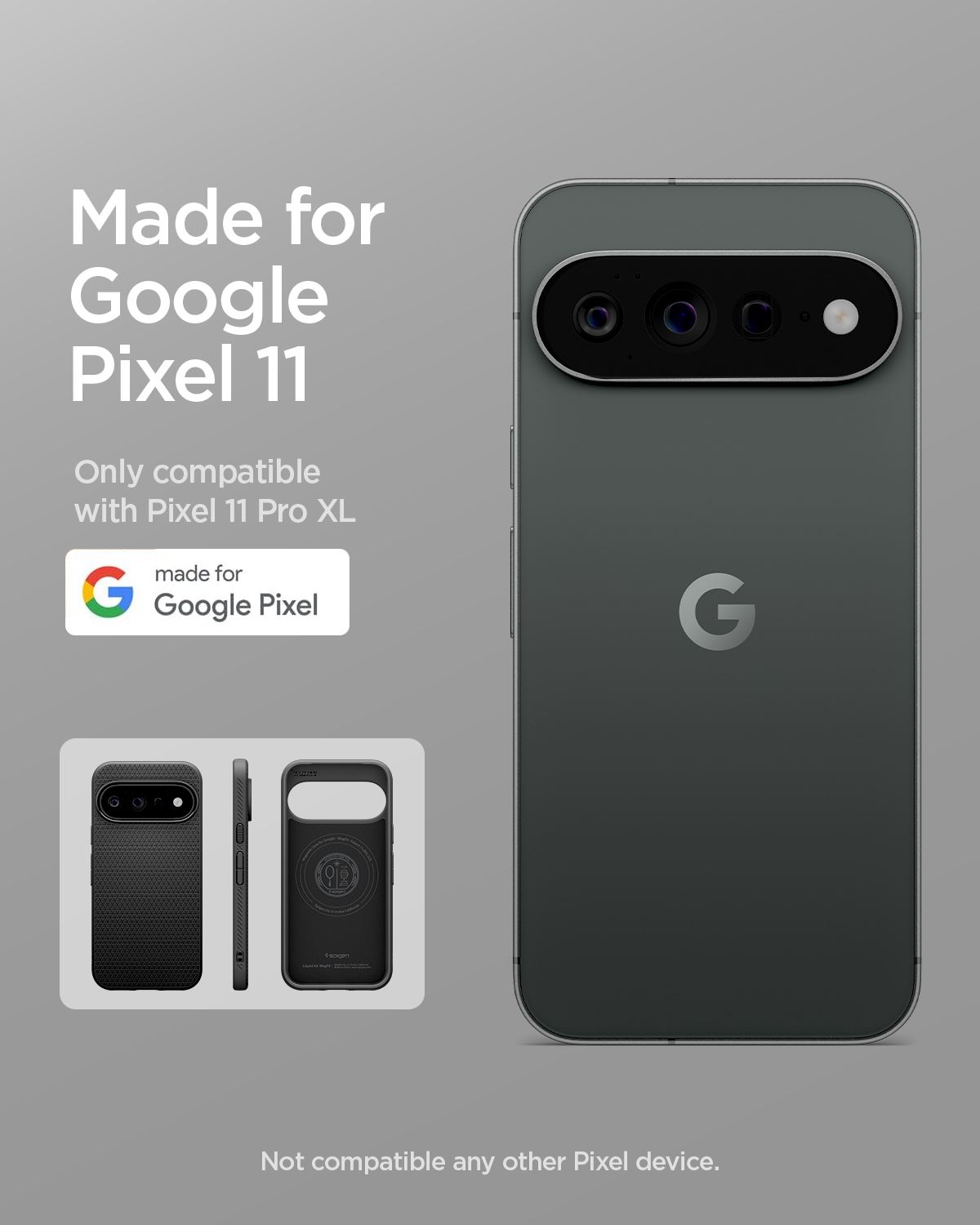 Spigen Liquid Air MagSafe, matte black - Google Pixel 11 Pro XL (10)
