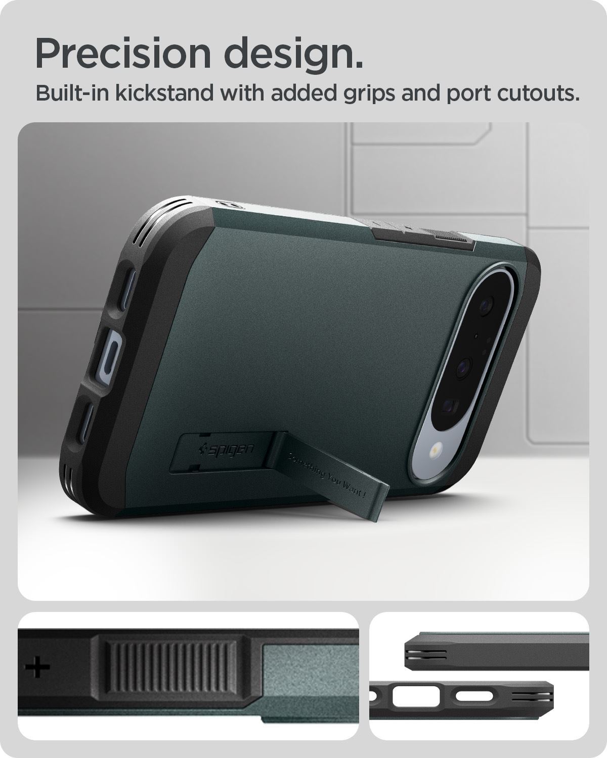 Spigen Tough Armor MagSafe, abyss green - Google Pixel 10 Pro/Pixel 10 (13)