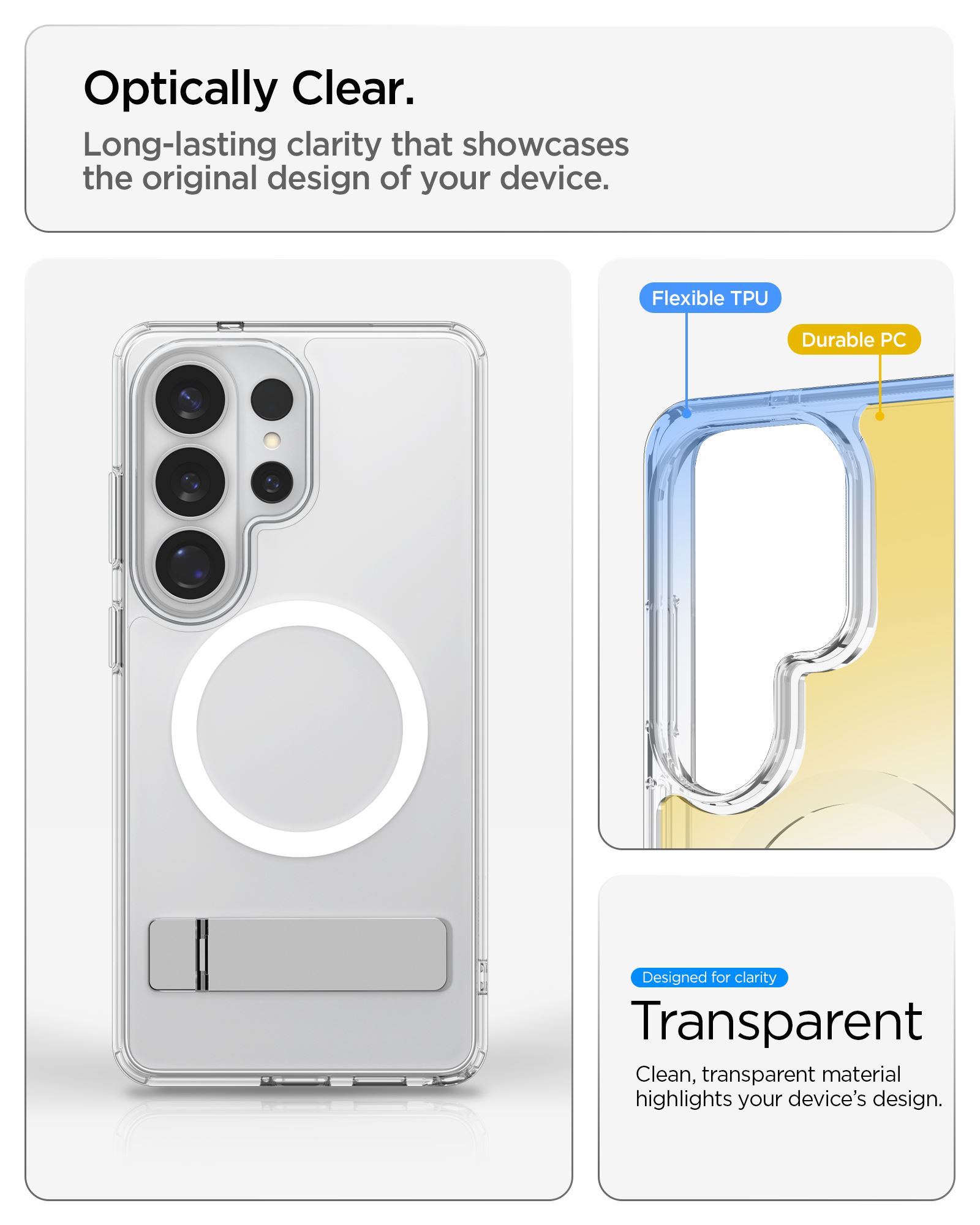 Spigen Ultra Hybrid S MagSafe, clear white - Samsung Galaxy S26 Ultra (14)