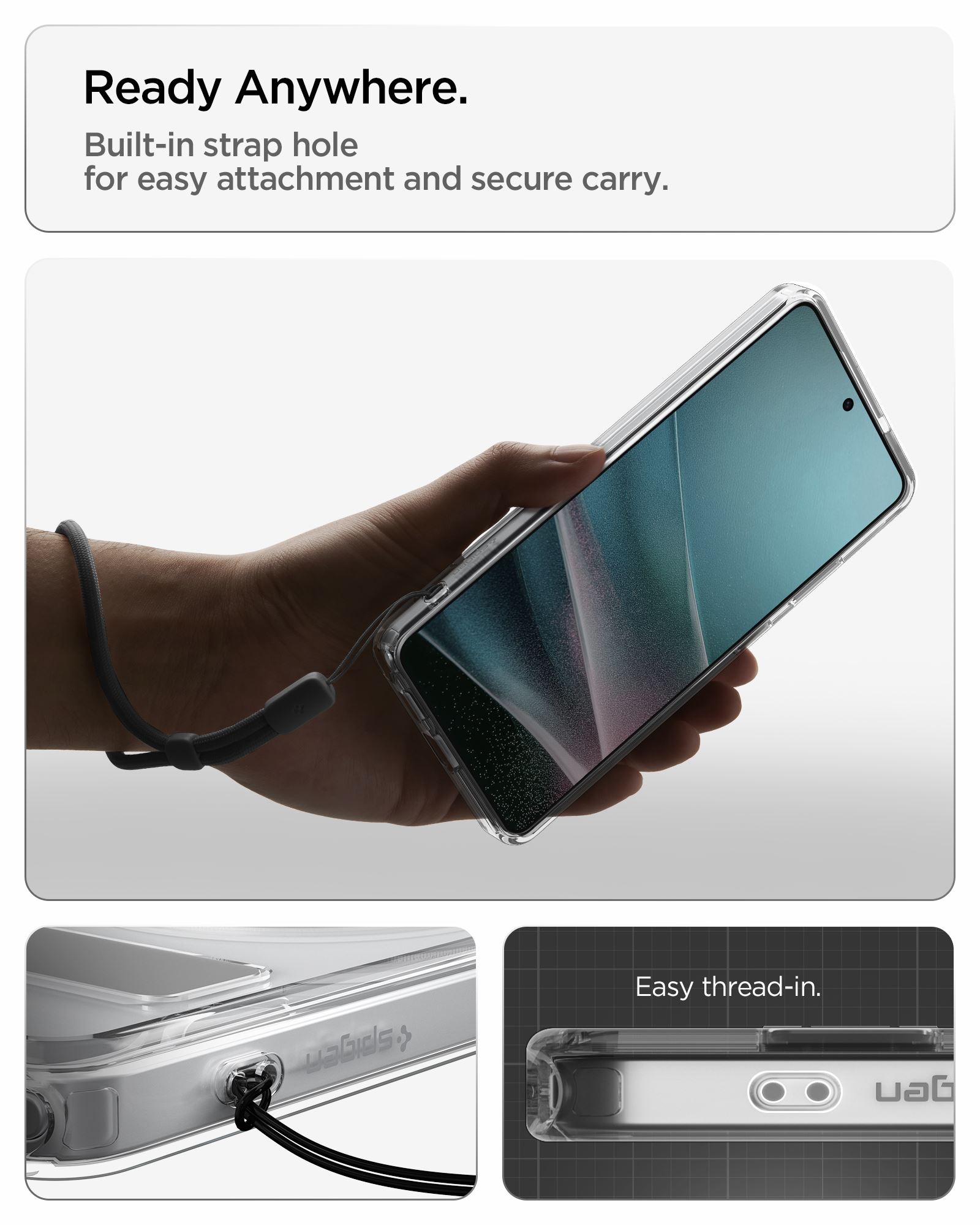 Spigen Ultra Hybrid S MagSafe, clear white - Samsung Galaxy S26 Ultra (17)