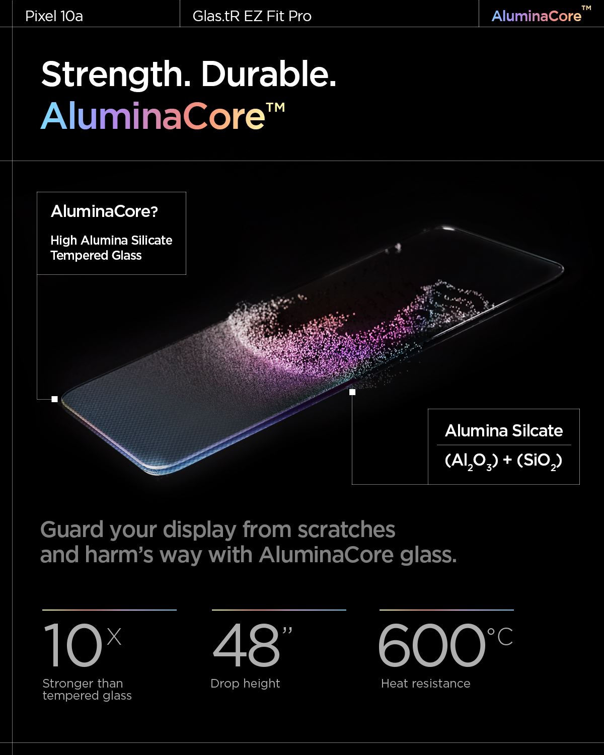 Spigen Glass tR EZ Fit Pro 2 Pack, transparency - Google Pixel 10a (14)