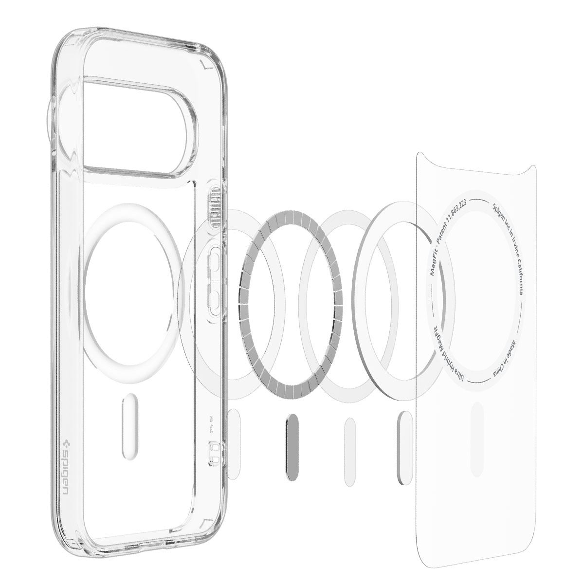 Spigen Ultra Hybrid MagSafe, clear white - Google Pixel 11 Pro XL (8)