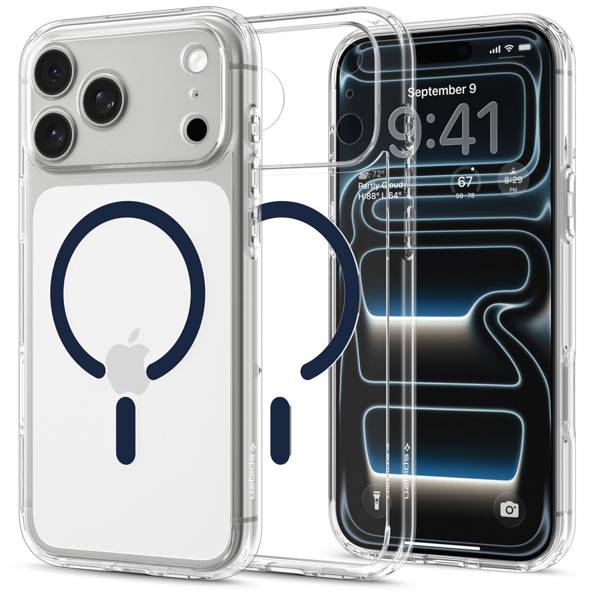 Spigen Ultra Hybrid MagSafe, clear deep blue - iPhone 18 Pro/17 Pro (2)