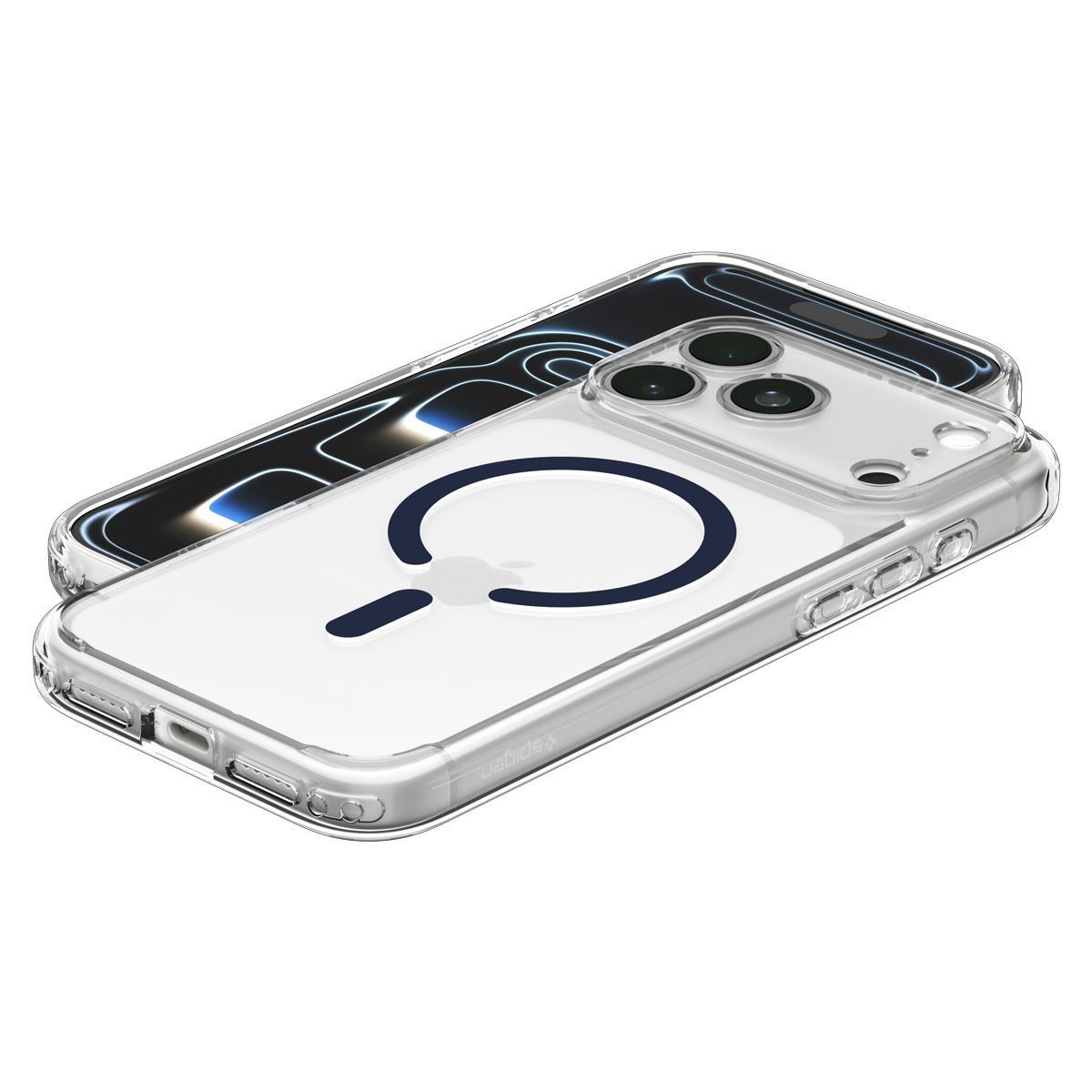 Spigen Ultra Hybrid MagSafe, clear deep blue - iPhone 18 Pro/17 Pro (8)