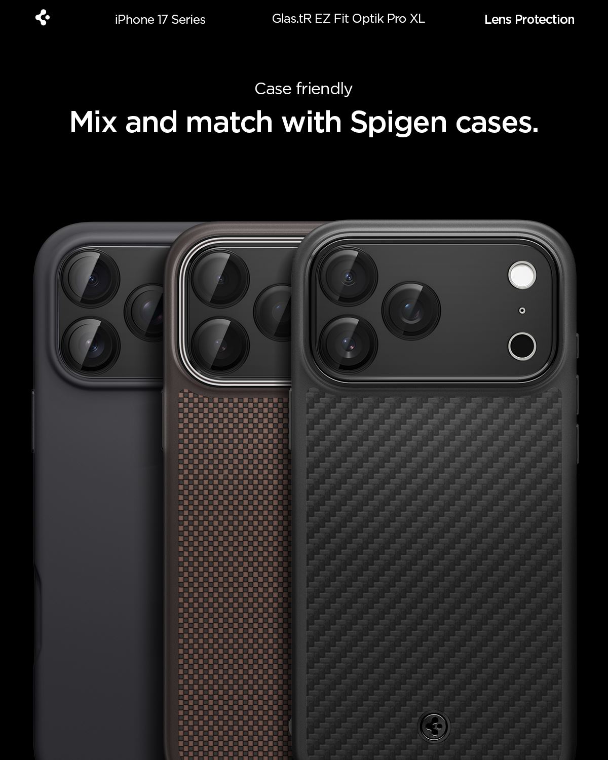 Spigen Glass tR EZ Fit Optik Pro XL 1 Pack, black - iPhone 17 Pro (16)