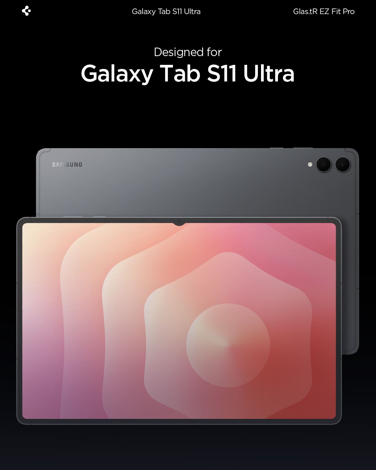 Spigen Glass tR EZ Fit Pro 1 Pack, transparency - Samsung Galaxy Tab S11 Ultra (7)