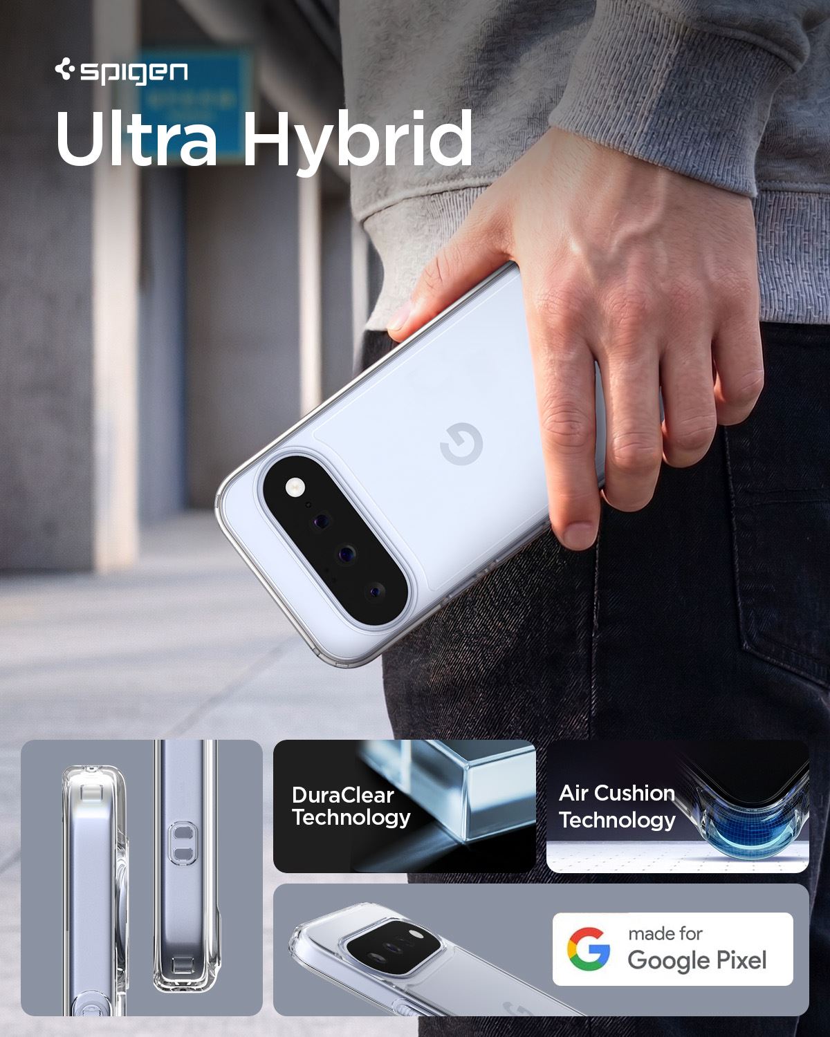 Spigen Ultra Hybrid, crystal clear - Google Pixel 11 (16)