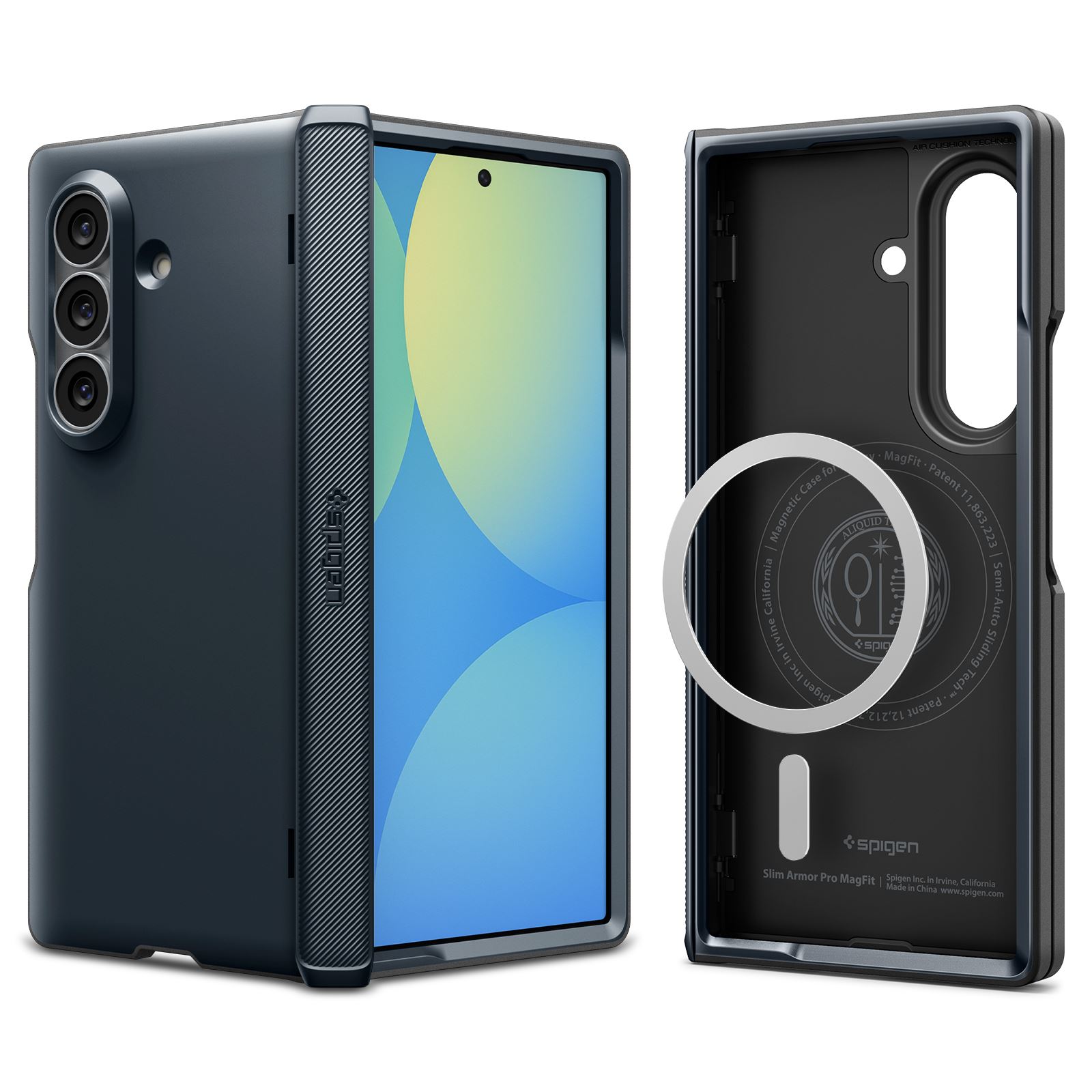 Spigen Slim Armor Pro MagSafe, metal slate - Samsung Galaxy Z Fold8 Ultra (2)