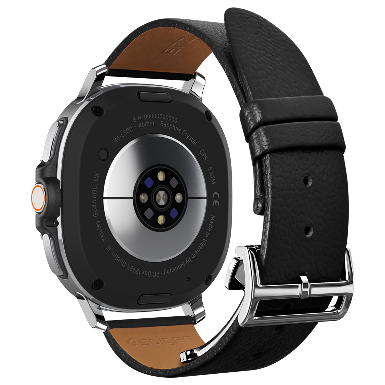 Spigen Enzo Band, black - Samsung Galaxy Watch 8 46mm/44mm/40mm (4)
