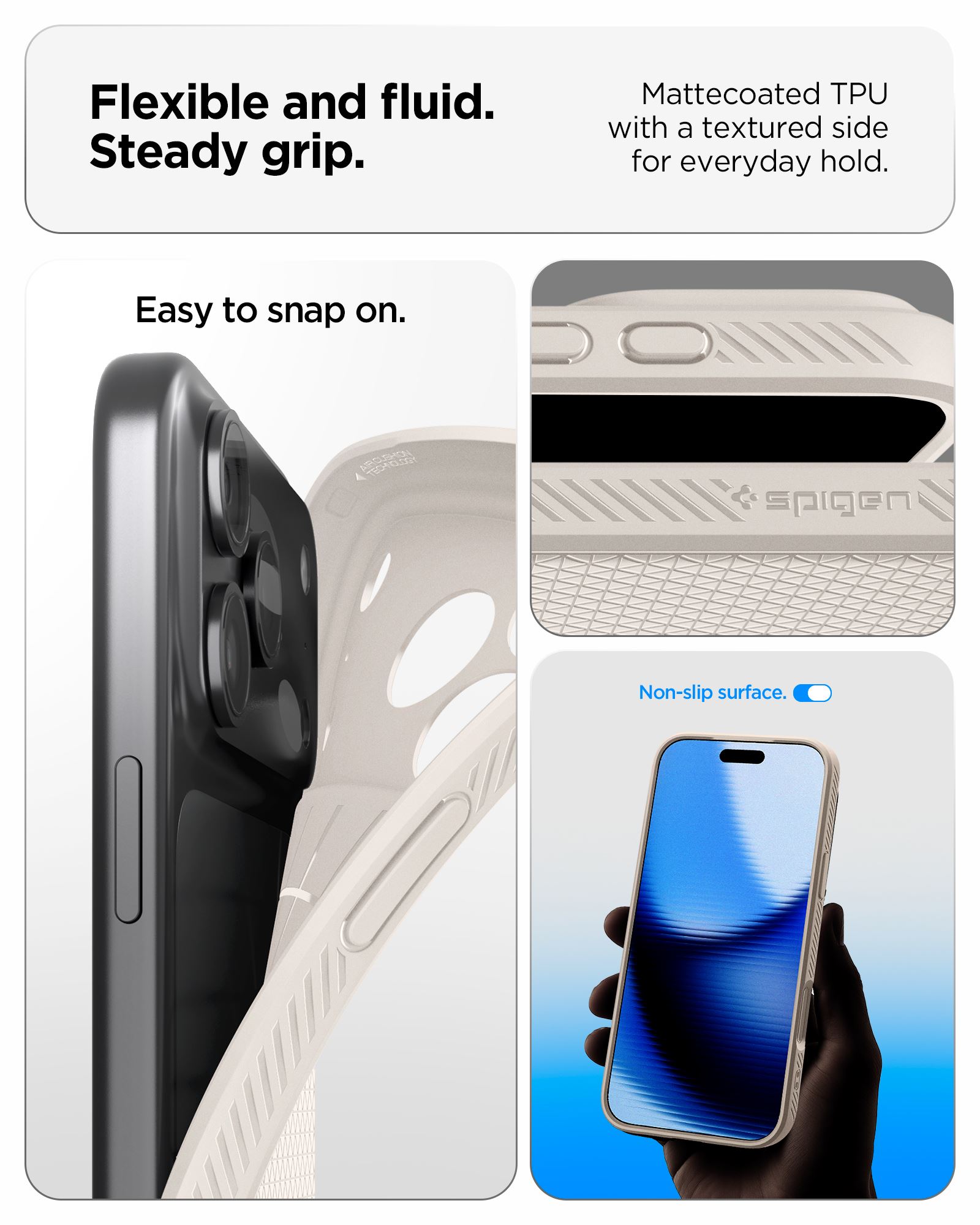Spigen Liquid Air, natural titanium - iPhone 18 Pro Max/17 Pro Max (10)