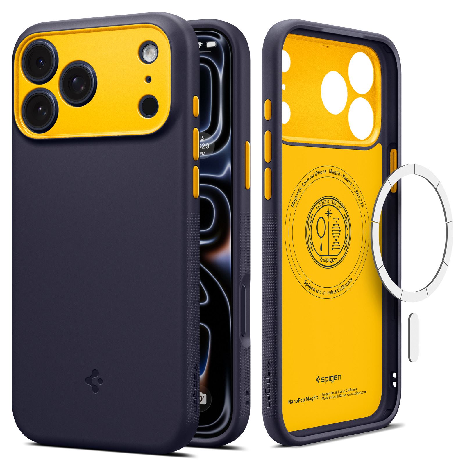Spigen Nano Pop MagSafe, blueberry navy - iPhone 18 Pro/17 Pro