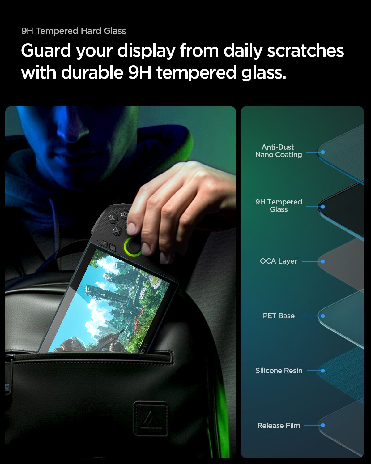 Spigen Glass tR Slim 2 Pack - ROG Xbox Ally X/Xbox Ally/ROG Ally X/ROG Ally/MSI Claw 7 AI+ (8)