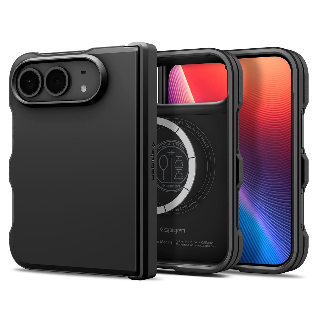Spigen Tough Armor Pro MagSafe, black - iPhone Duo