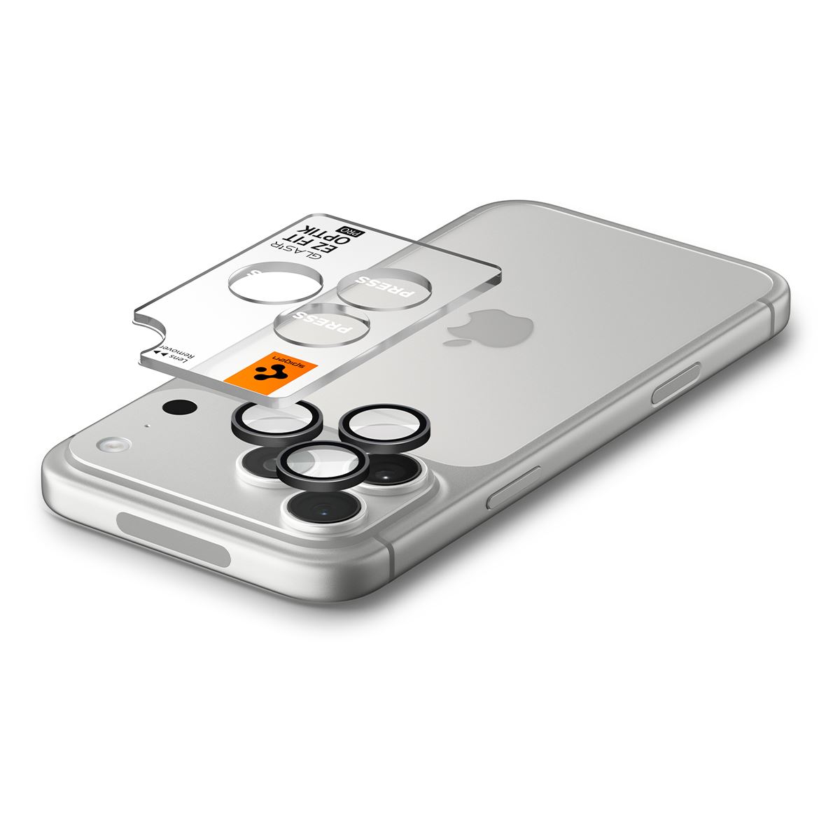 Spigen Glass tR EZ Fit Optik Pro 2 Pack, dark gray - iPhone 18 Pro Max/18 Pro (5)