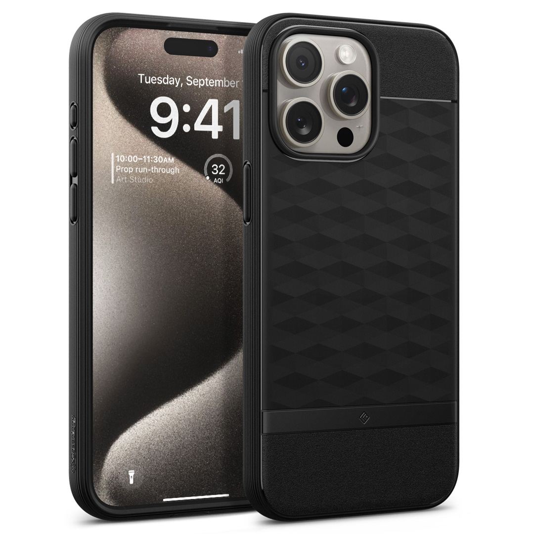 Spigen Caseology Parallax MagSafe, matte black - iPhone 15 Pro (1)