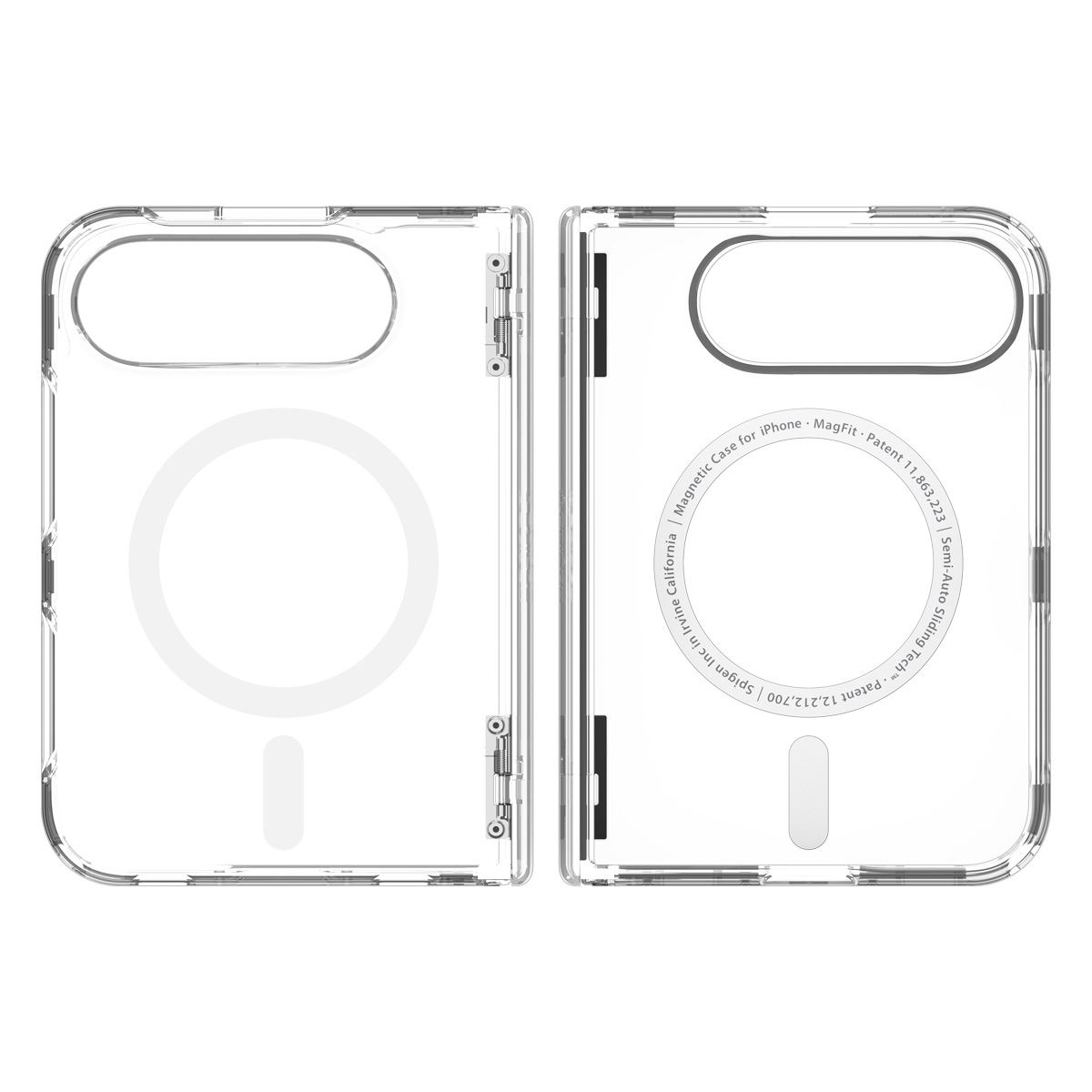 Spigen Ultra Hybrid Pro MagSafe, clear white - iPhone Duo (4)