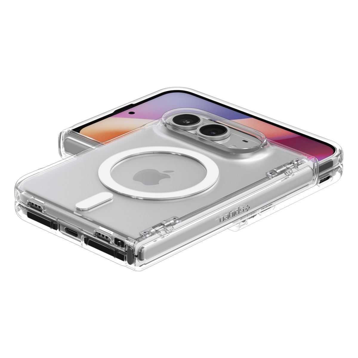Spigen Ultra Hybrid Pro MagSafe, clear white - iPhone Duo (7)