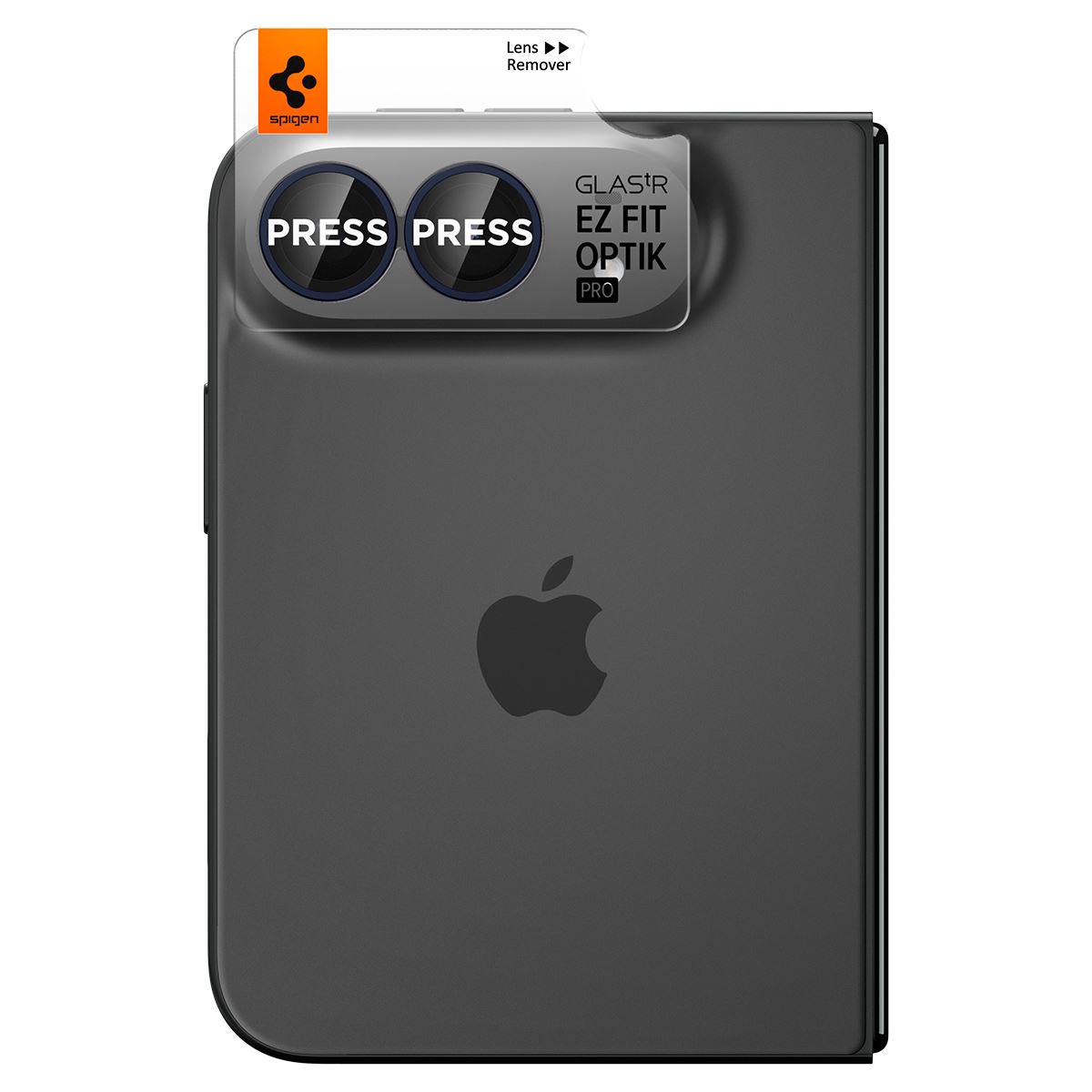 Spigen Glass tR EZ Fit Optik Pro 2 Pack, black - iPhone Duo (2)