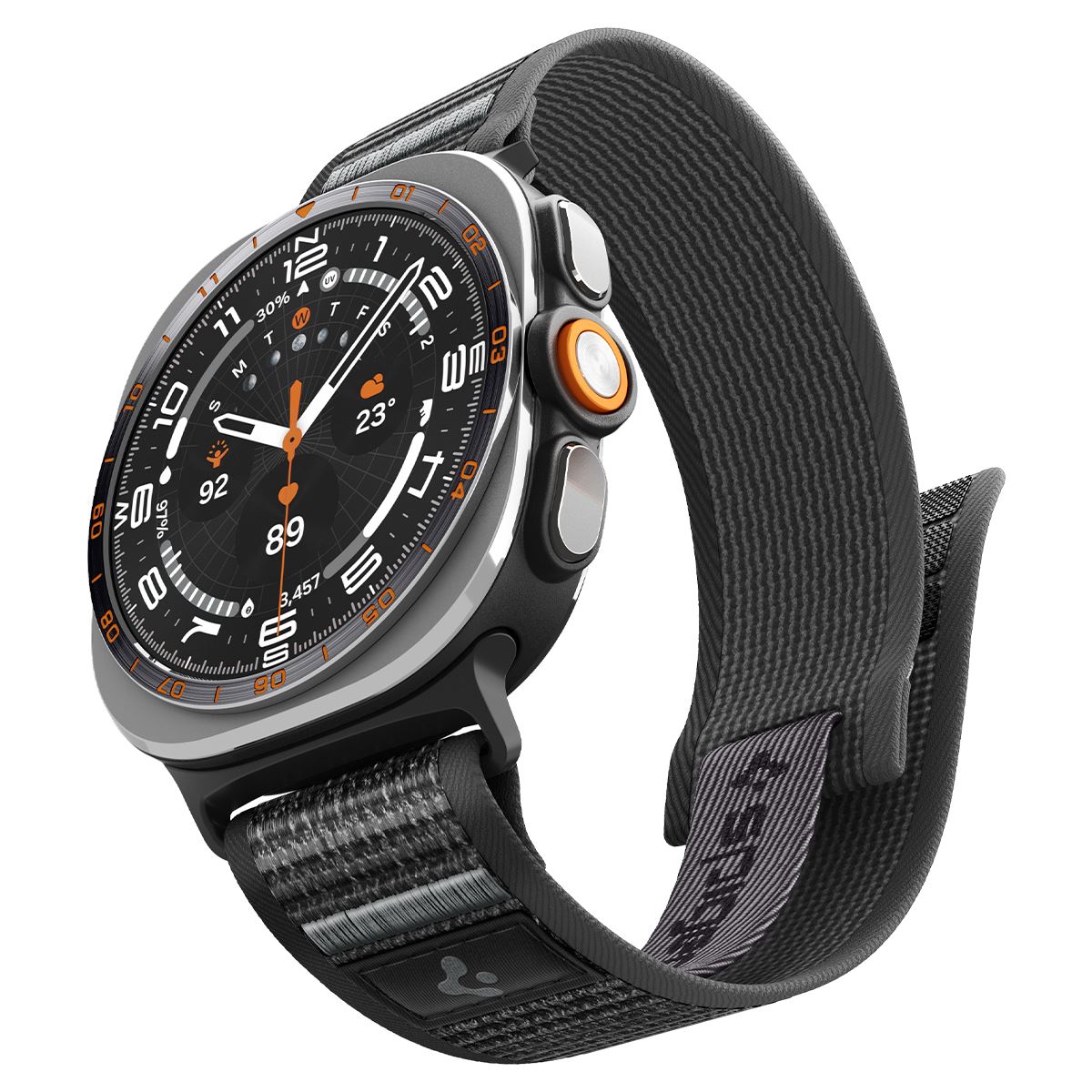 Spigen Athlex Air, active black gray - Samsung Galaxy Watch Ultra 2/1 47mm (12)