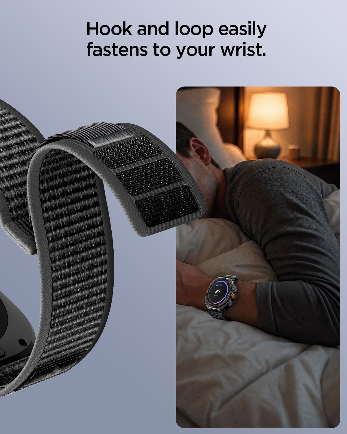 Spigen Athlex Air, active black gray - Samsung Galaxy Watch Ultra 2/1 47mm (16)
