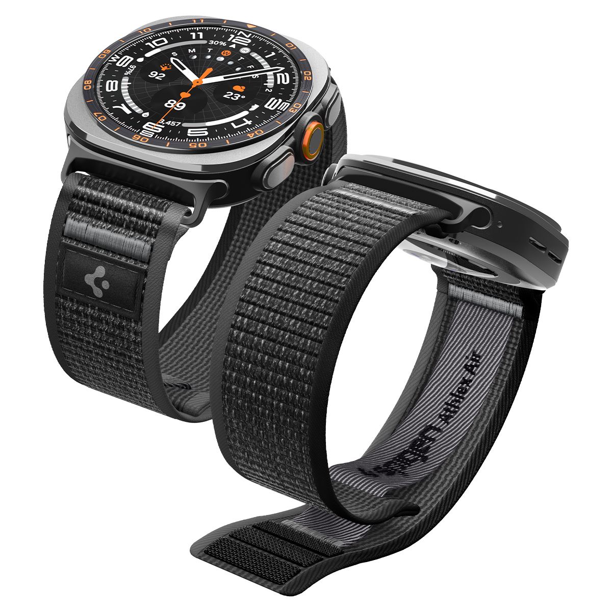 Spigen Athlex Air, active black gray - Samsung Galaxy Watch Ultra 2/1 47mm