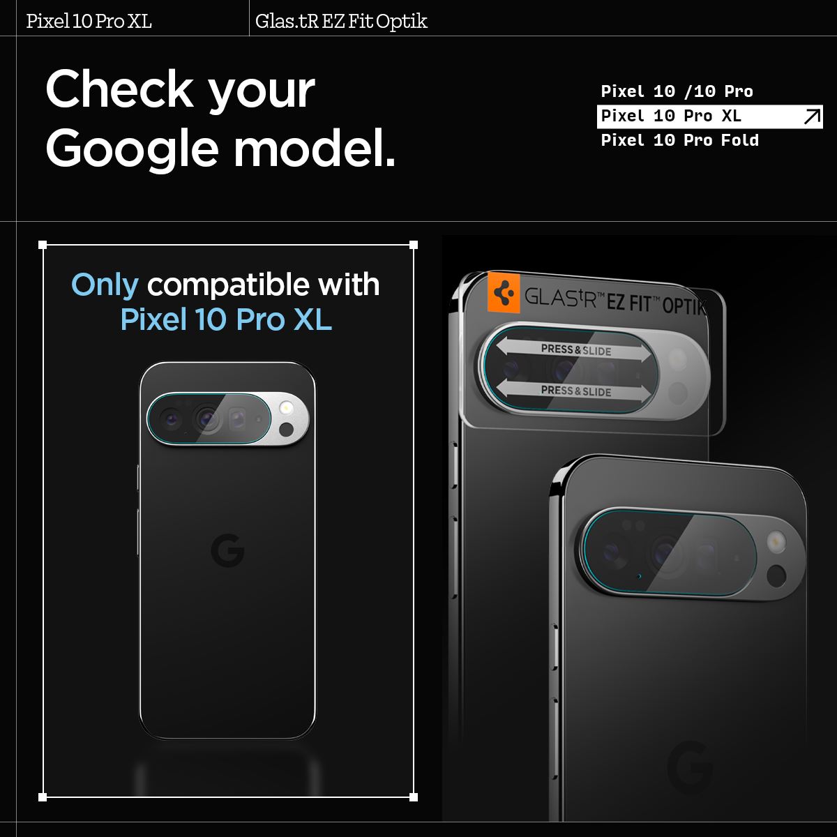 Spigen Glass tR EZ Fit Optik 2 Pack, crystal clear - Google Pixel 10 Pro XL (10)