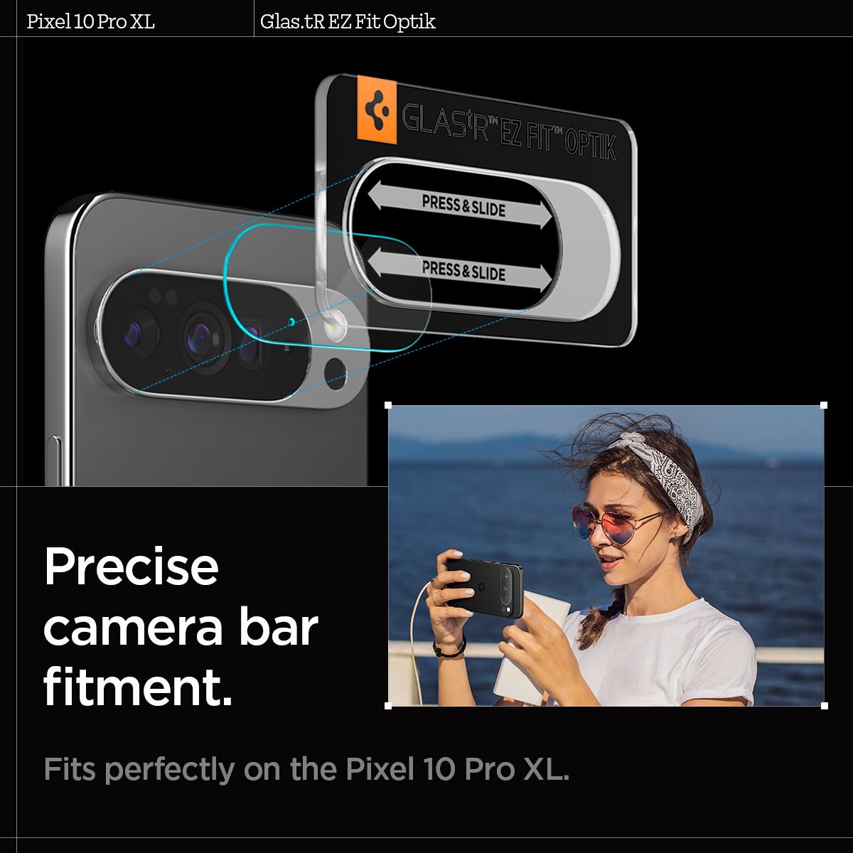 Spigen Glass tR EZ Fit Optik 2 Pack, crystal clear - Google Pixel 10 Pro XL (12)