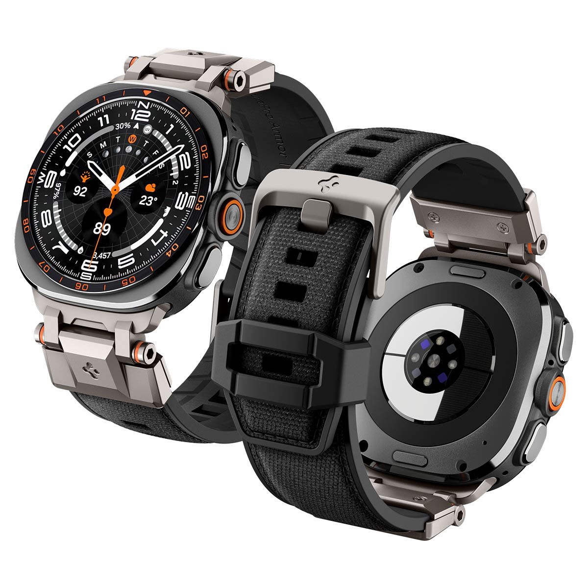Spigen DuraPro Armor, black - Samsung Galaxy Watch Ultra 2/1 47mm (1)