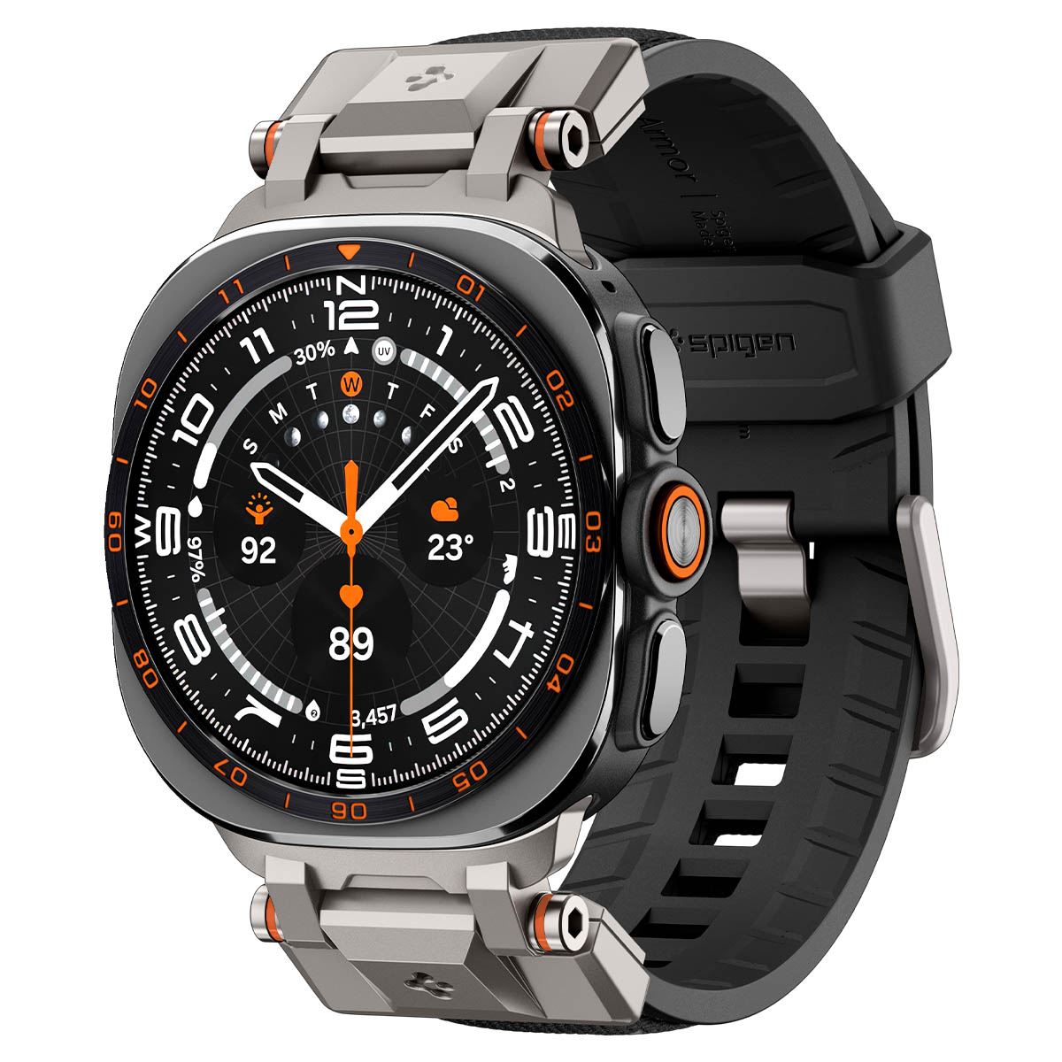 Spigen DuraPro Armor, black - Samsung Galaxy Watch Ultra 2/1 47mm (9)